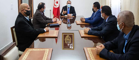  رئيس الحكومة يستقبل ممثلين عن النقابات الأمنية 
