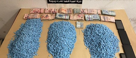سوسة: الكشف عن شبكة مختصة في ترويج الأقراص المخدّرة وحجز 15 ألف قرص مخدّر